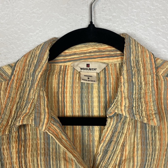 Woolrich textured button front short sleeve - Picture 3 of 5